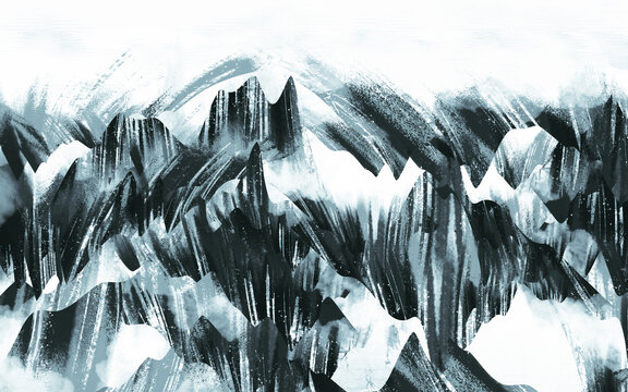 簡約山水