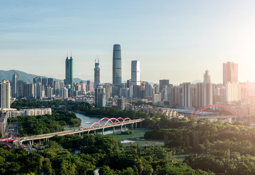 深圳罗湖城市天际线