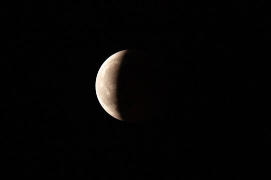红月亮月食月夜月球嫦娥玉兔