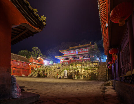 武當山紫霄宮夜景