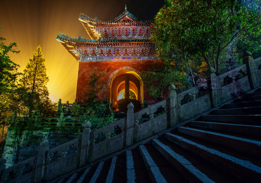武當山紫霄宮夜景