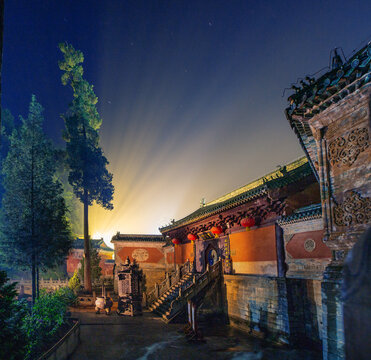 武當山紫霄宮夜景