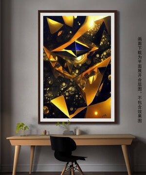 金屬夢(mèng)幻空間裝飾掛畫