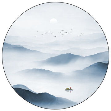 玄關(guān)山水畫(huà)