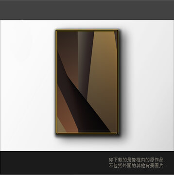 漸變立體三維抽象畫