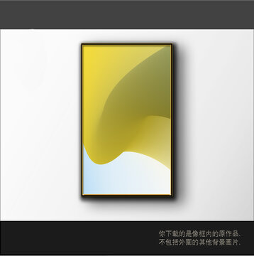 渐变立体三维抽象画