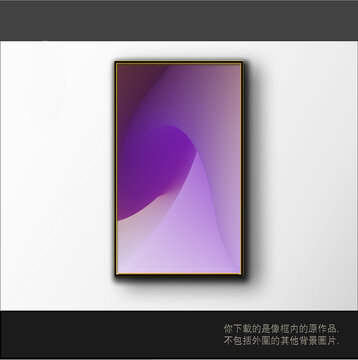 渐变立体三维抽象画