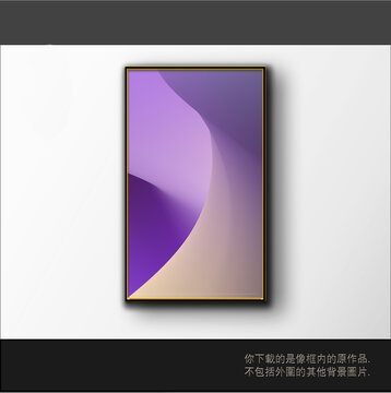 渐变立体三维抽象画