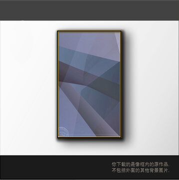 欧式渐变立体三维抽象画