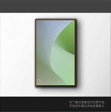 北欧渐变立体三维抽象画