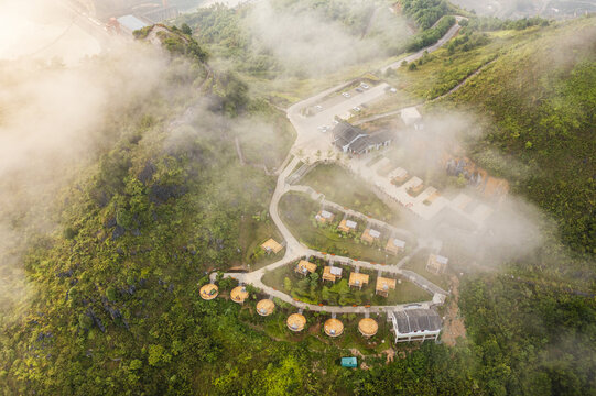 红水河大化岩滩晨