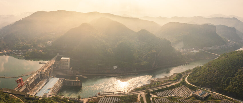 红水河大化岩滩晨