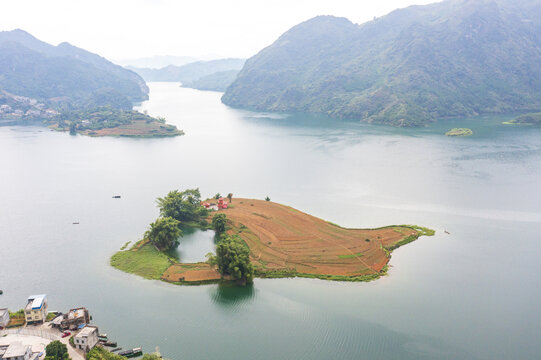 红水河大化岩滩湖光山色