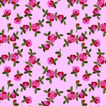 刺繡效果花