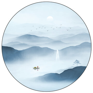 新中式山水畫