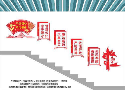 黨建樓梯文化墻