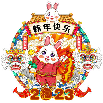 兔年門貼