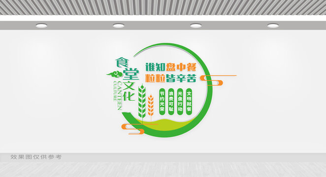 食堂文化墻