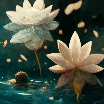 蓮花插畫