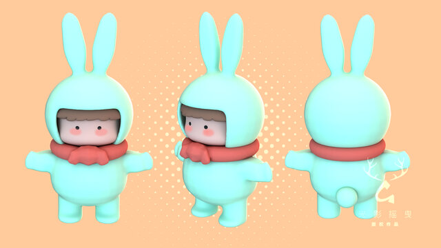 兔宝宝3Dip形象