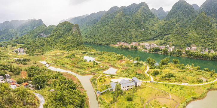 红水河东兰坡豪湖