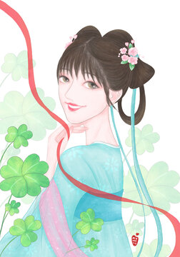 古風(fēng)美人手繪
