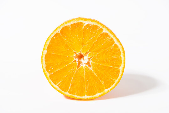 果冻橙切开特写