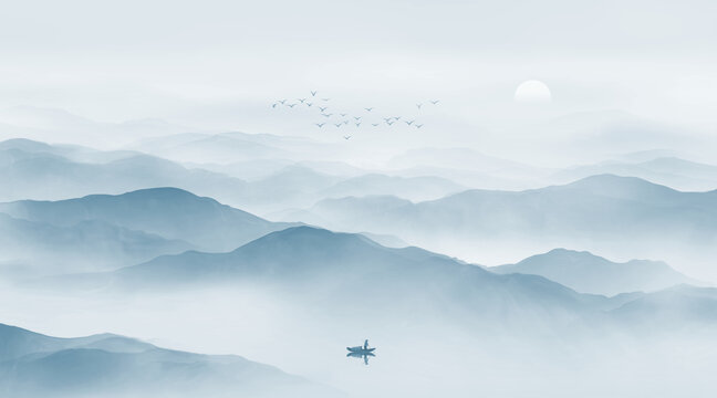 新中式山水畫