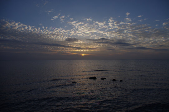 青海湖夕阳