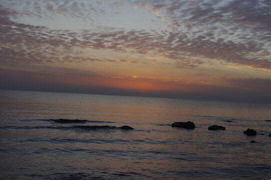 青海湖夕阳