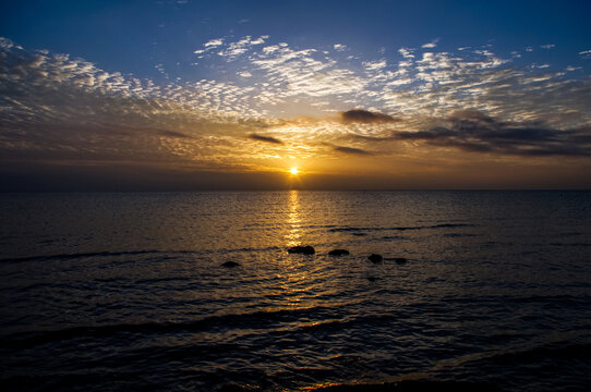 青海湖夕阳