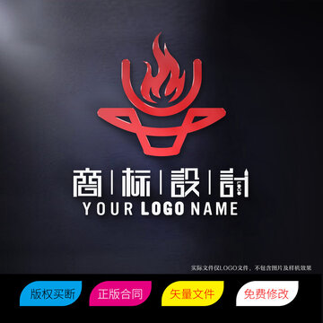 牛肉火锅店LOGO标志商标