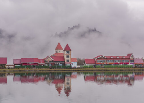 西岭雪山风景