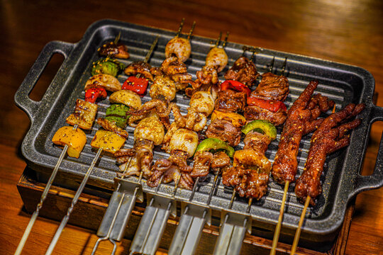 烧烤肉串烤羊肉串串