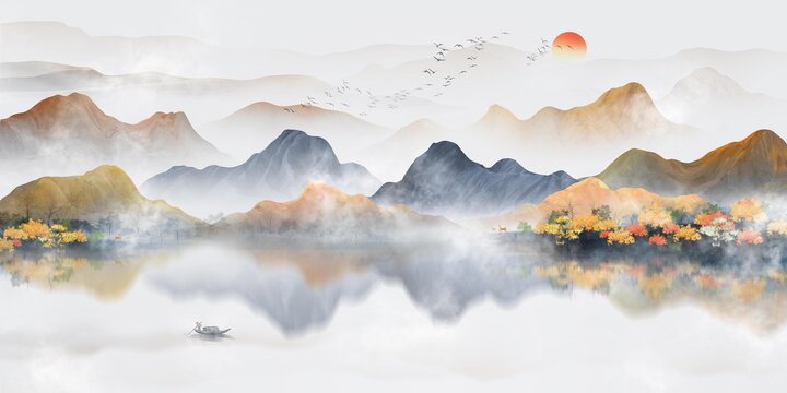 抽象山水畫