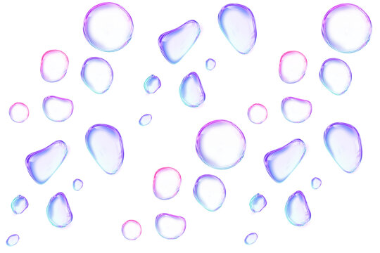 气泡彩色水泡