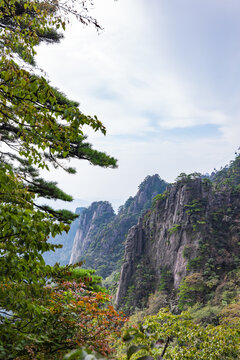 安徽黄山风景区自然风光