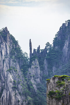 安徽黄山风景区自然风光