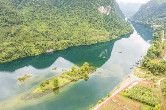 百色天峨红水河风光