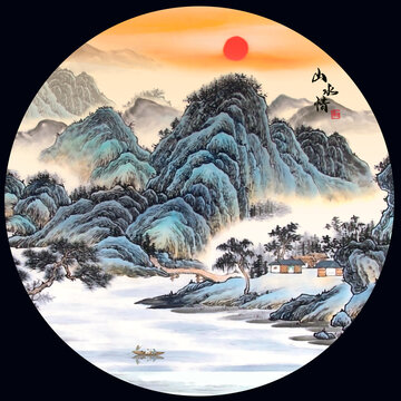 圓形裝飾畫