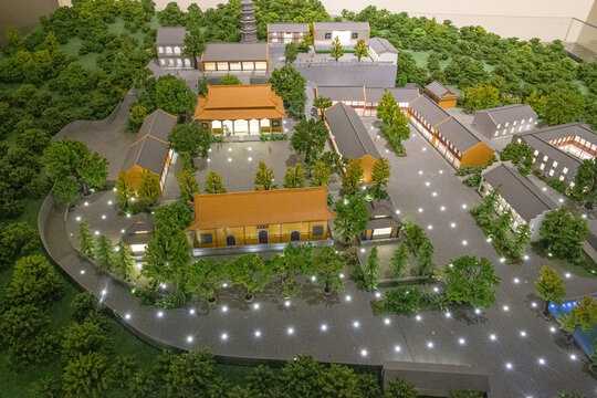 芜湖广济寺模型