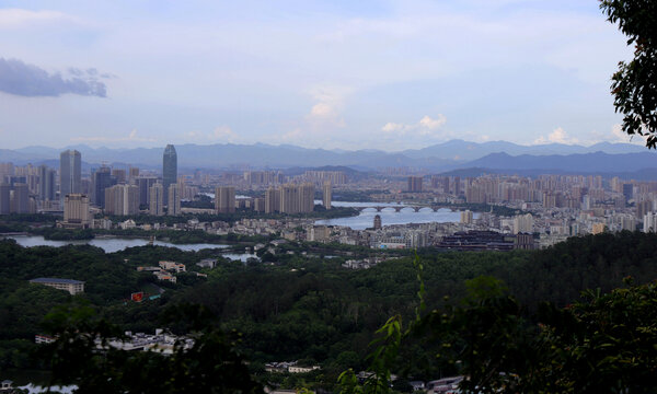 俯视惠州惠城区