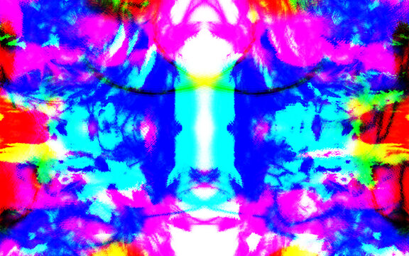 藍色幾何地毯