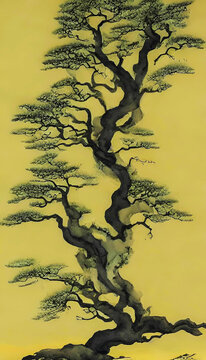 古樹裝飾畫