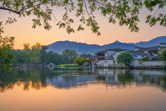 宏村南湖早晨