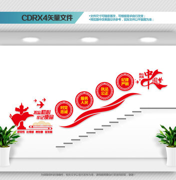 黨建樓梯文化墻