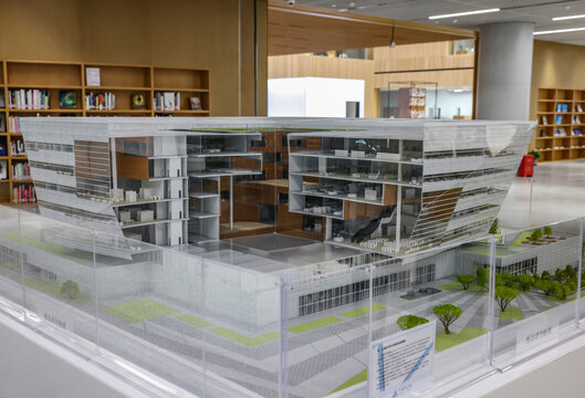 上海图书馆东馆模型