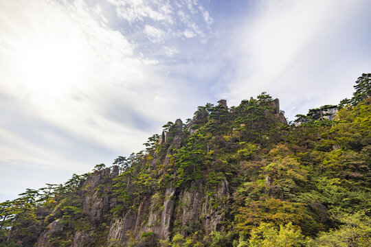 安徽黄山风景区自然风光