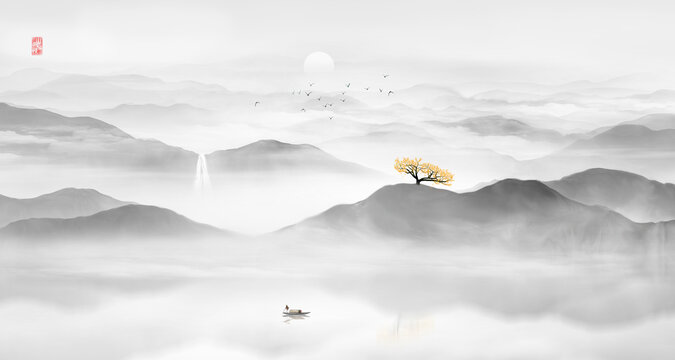 水墨山水