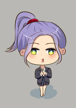 手繪卡通女孩